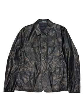 PAISLEY & GRAY FAUX LEATHER Slim Fit Designer Business Casual Jacket Mens XL